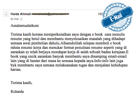 Rahsia Resume Kerja